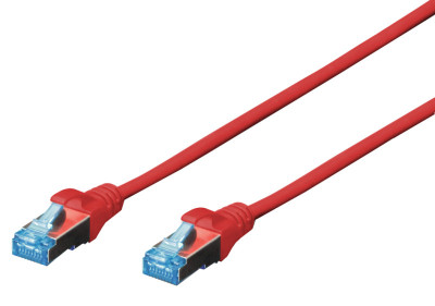 DIGITUS Câble patch Cat.5e, SF/UTP, 3 m, rouge