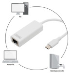 DIGITUS Adpateur USB 3.0 vers Gigabit Ethernet, blanc