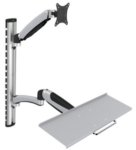 DIGITUS Bras pivotant pour moniteur LCD/LED, avec support