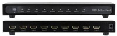 DIGITUS HDMI Video Splitter, 8 voies, boîtier métallique