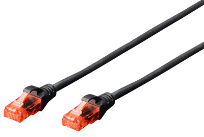 DIGITUS câble de raccordement, Cat 6., U / UTP, 10,0 m, noir
