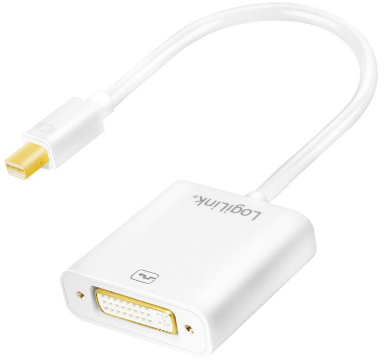 LogiLink Adaptateur, mini DisplayPort mâle - DVI femelle 24+