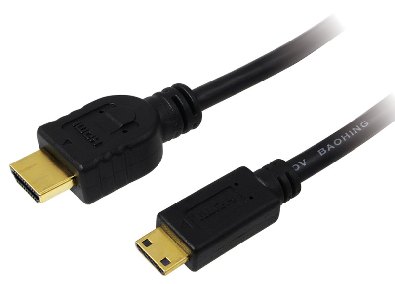 LogiLink Câble HDMI, A mâle - mini C mâle, 1 m
