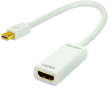 LogiLink Adaptateur HDMI femelle - mini DisplayPort mâle