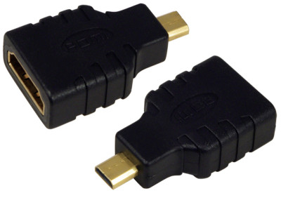 LogiLink Mini adaptateur, HDMI femelle - HDMI mâle, 19 pôles