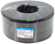 LogiLink Câble téléphonique, 100 m, 4 fils, plat, noir LogiLink Câble téléphonique, 100 m, 4 fils, plat, noir