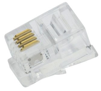 LogiLink Connecteur RJ10 pour câble plat, non blindé