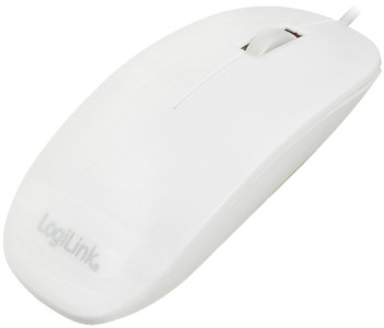 LogiLink Souris optique, plat, avec fil, noir