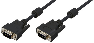 LogiLink Câble VGA pour moniteur, mâle - mâle, noir, 10 m