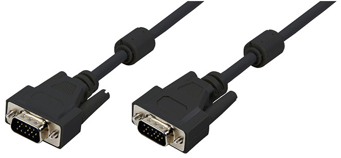 LogiLink Câble VGA pour moniteur, mâle - mâle, noir, 15 m