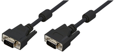 LogiLink Câble VGA pour moniteur, mâle - mâle, noir, 20 m