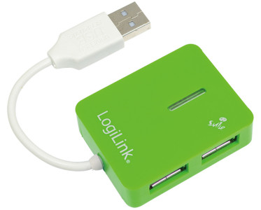 LogiLink Hub USB 2.0 Smile, 4 ports, bleu