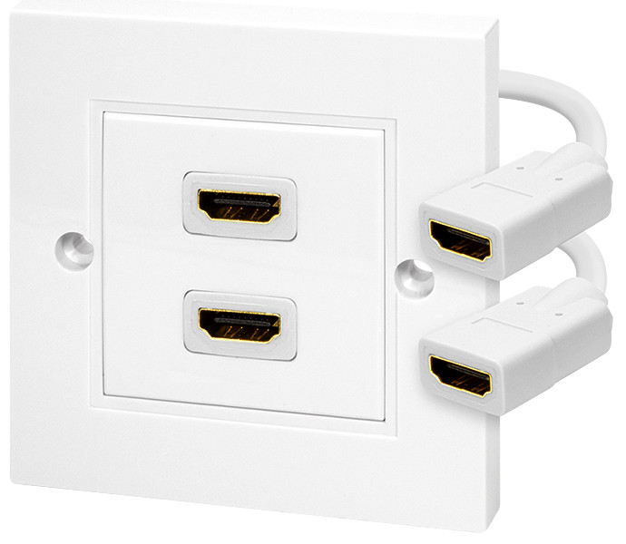 LogiLink Boîte de raccordement, 1 x HDMI, blindé, blanc