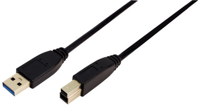 LogiLink Câble USB 3.0, USB-A - USB-B mâle, 3 m, noir