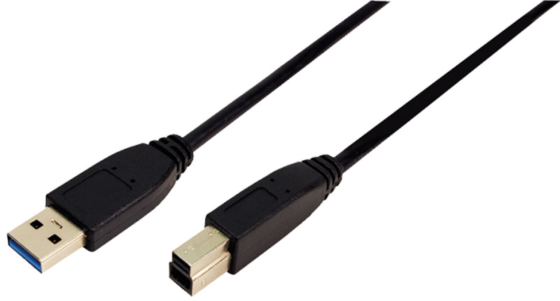 LogiLink Câble USB 3.0, USB-A - USB-B mâle, 3 m, noir