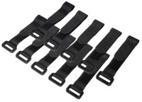 LogiLink Attache-câbles auto-agrippante, 300 x 20 mm, jaune