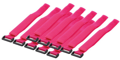 LogiLink Attache-câbles auto-agrippante, 500 x 20 mm, rose