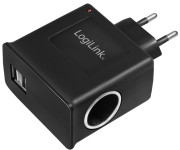 LogiLink Chargeur AC/DC, avec allume-cigare femelle LogiLink Chargeur AC/DC, avec allume-cigare femelle