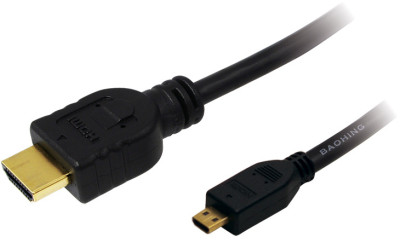LogiLink câble HDMI A plug - D Plug Micro, 1,0 m