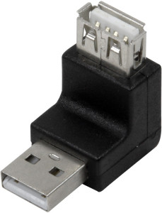 LogiLink Adaptateur USB 2.0, USB-A mâle- femelle, 270 degrés