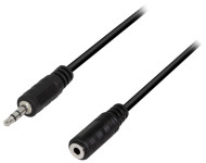 LogiLin Câble audio, mâle - femelle, 10 m, noir LogiLin Câble audio, mâle - femelle, 10 m, noir