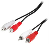 LogiLink Câble audio, 2x RCA mâle - 2x RCA femelle, 5 m LogiLink Câble audio, 2x RCA mâle - 2x RCA femelle, 5 m