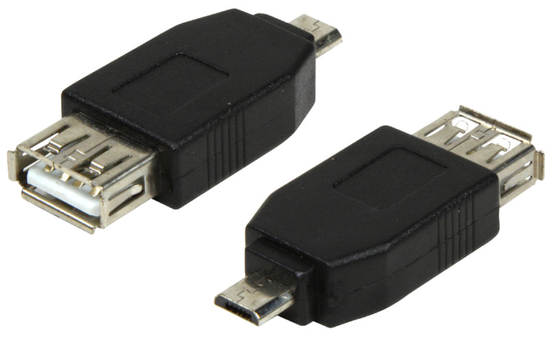 LogiLink Adaptateur USB 2.0, micro USB mâle - USB femelle