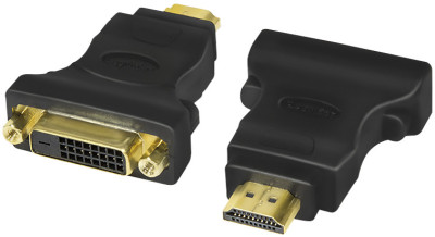 LogiLink Adaptateur HDMI mâle - DVI-D femelle 24+1, noir