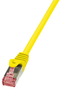 LogiLink Câble patch, Cat. 6, S/FTP, 0,25 m, rouge