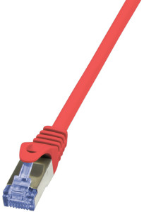 LogiLink Patchkabel, Kat. 6A, S / FTP, de 0,25 m, grau