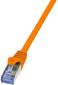LogiLink Patchkabel, Kat. 6A, S / FTP, de 0,25 m, grau