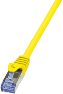 LogiLink Câble patch, Cat. 6A, S/FTP, 0,5 m, jaune