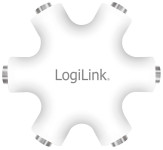 LogiLink Splitter audio LogiStar, blanc LogiLink Splitter audio LogiStar, blanc