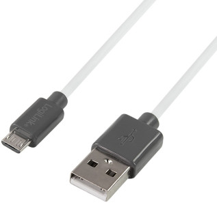 LogiLink Câble USB 2.0, USB A - micro USB B mâle, 1,8 m