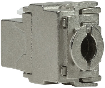 LogiLink Module keystone Cat.6A, classe EA, blindé, gris