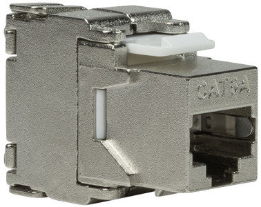 LogiLink Module keystone Cat.6A, classe EA, blindé, gris