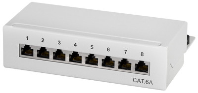 LogiLink Panneau de brassage de bureau Cat. 6A, 12 ports,