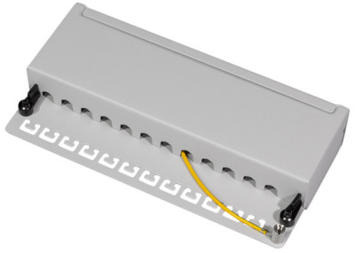 LogiLink Panneau de brassage de bureau Cat. 6A, 12 ports,