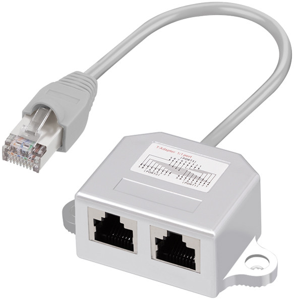 LogiLink Adaptateur T RJ45, 1:1 branchement parallèle