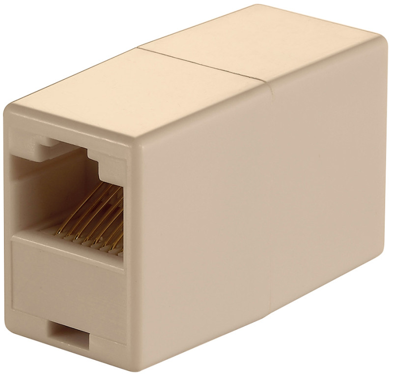 LogiLink Adaptateur Modular-In-Line RJ45, couleur: beige