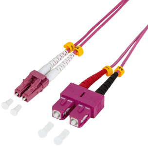 LogiLink Câble patch à fibre optique, LC Duplex - SC Duplex,