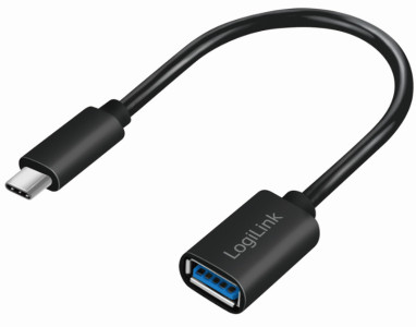 LogiLink Câble adaptateur USB 3.1, USB-C mâle- USB-A femelle
