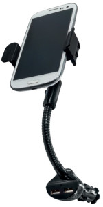 LogiLink Chargeur allume-cigare & support pour smartphone