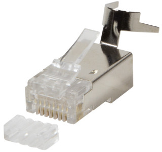 LogiLink Connecteur RJ45 mâle, Cat. 6A, blindé, contenu: 50