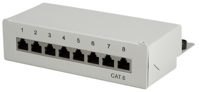 LogiLink bureau Patch Panel Cat. 6, blindé, 8 Port, sw