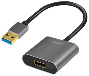 LogiLink USB 3.0 - carte graphique HDMI, noir