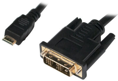 LogiLink Câble de connexion mini HDMI, mini HDMI - DVI-D,