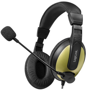 LogiLink Casque audio High Quality, avec coussinet, noir