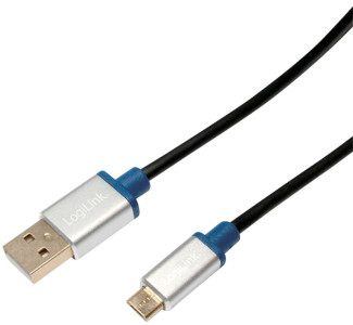 LogiLink câble de connexion Premium USB 2.0, USB-A - micro