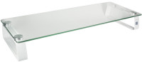 Logilink support de moniteur, acier/verre, argent Logilink support de moniteur, acier/verre, argent